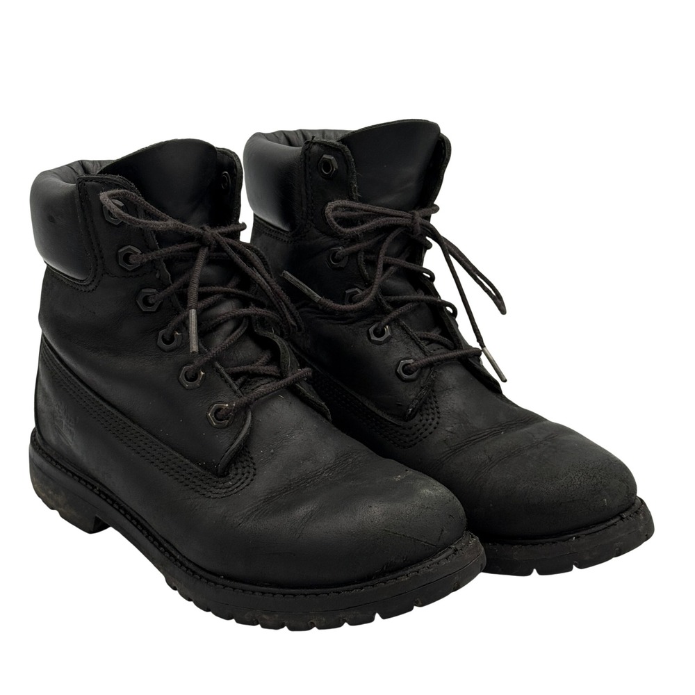 Timberland 6 Inch Premium Waterproof Boot Womens Narrow 8A Black Leather